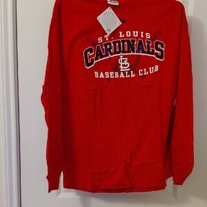 Majestic Red St. Louis Baseball Tee